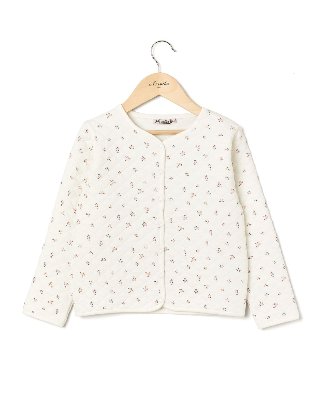 Cardigan molletonné imprimé fleur