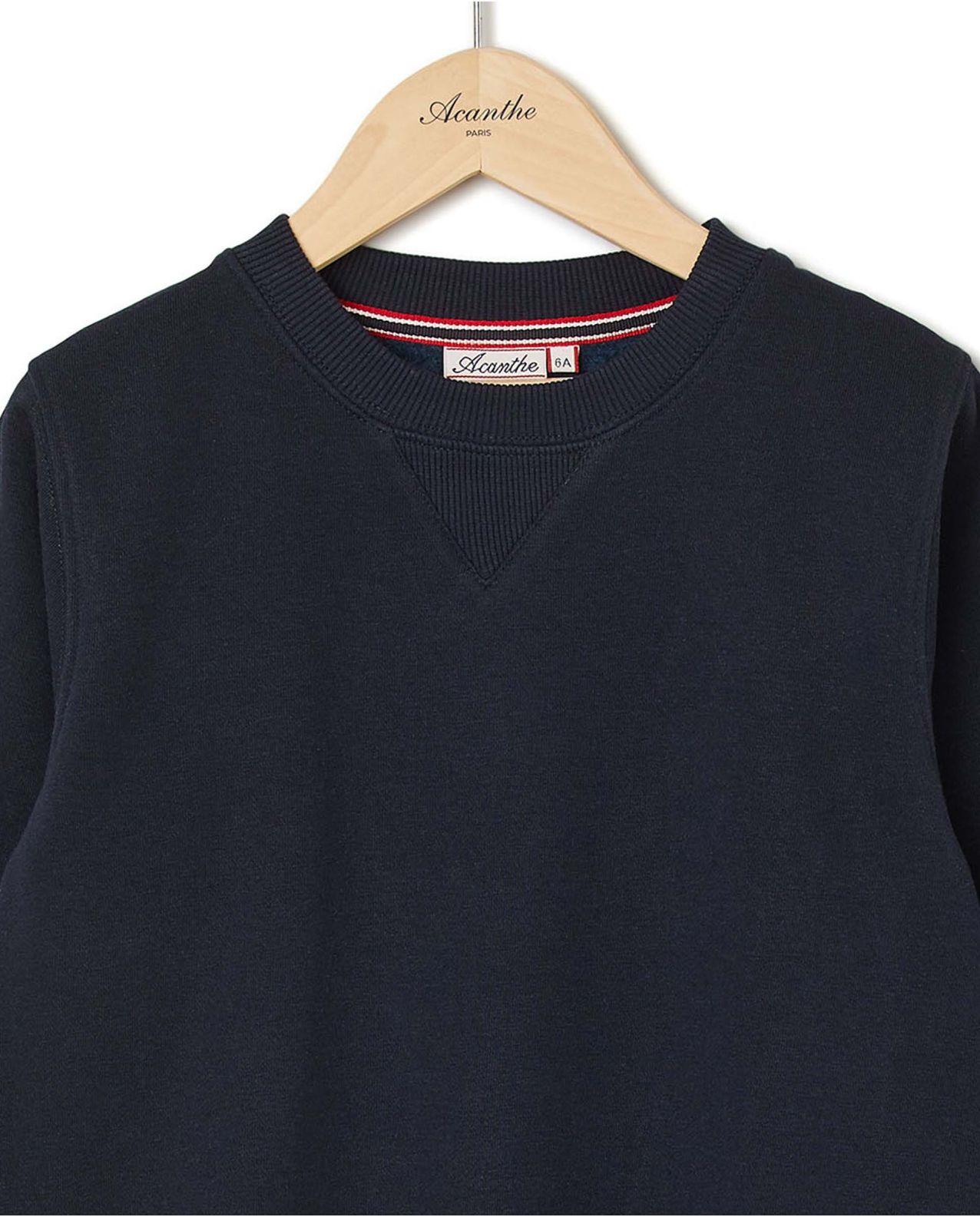 Sweat col rond marine