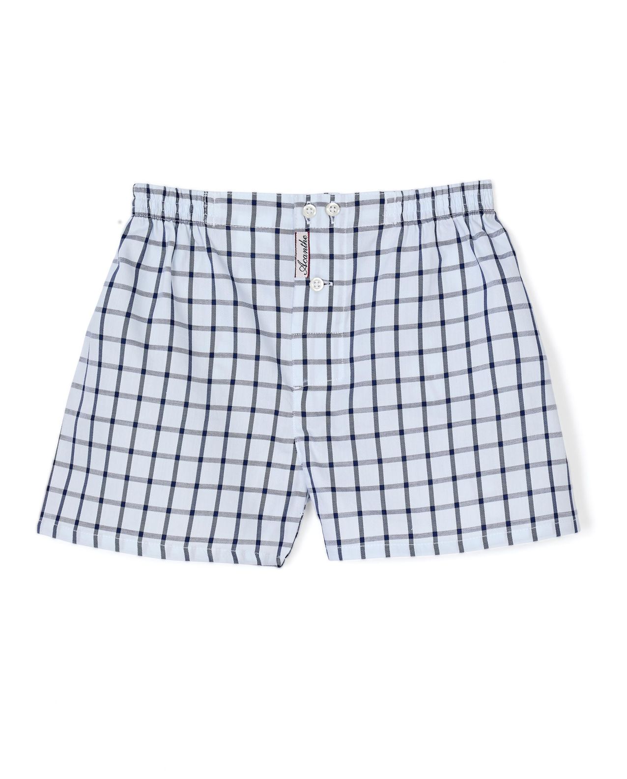 Caleçon carreaux marine 