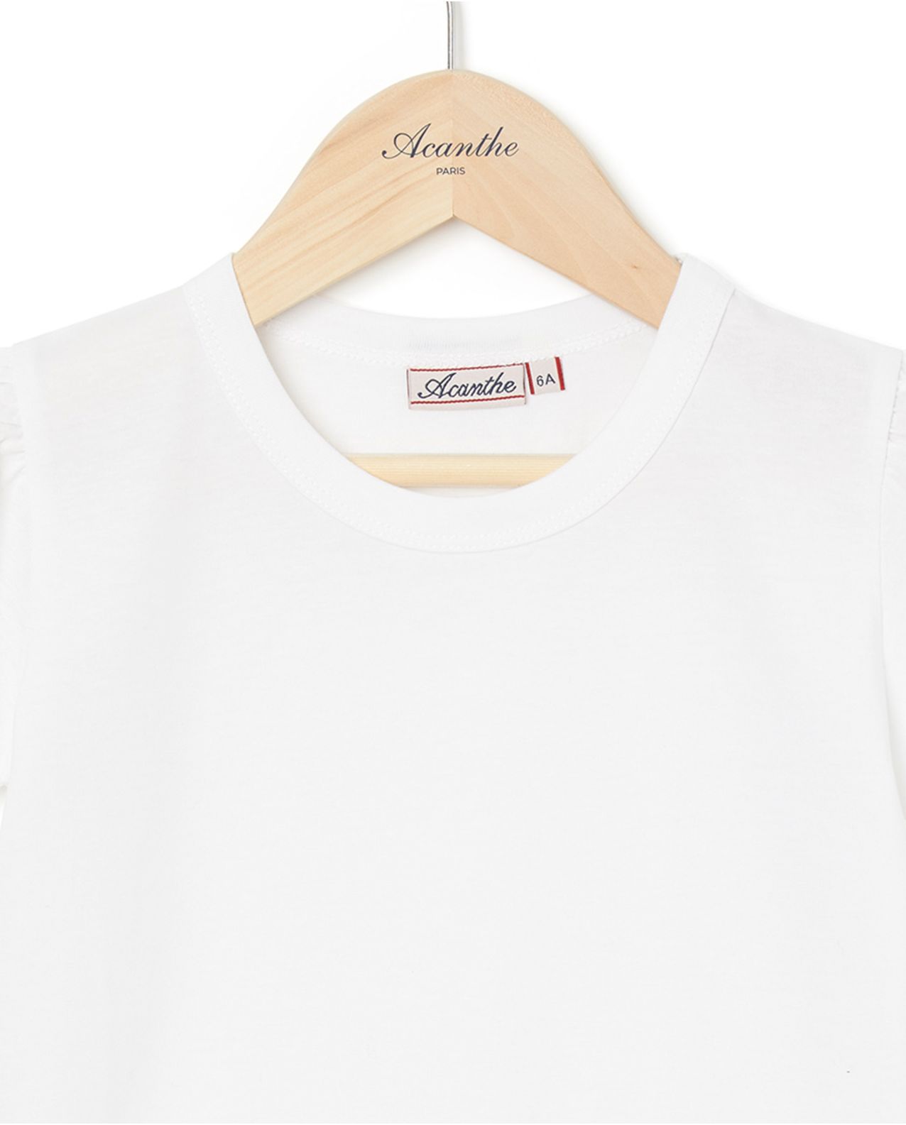 T-shirt col rond blanc