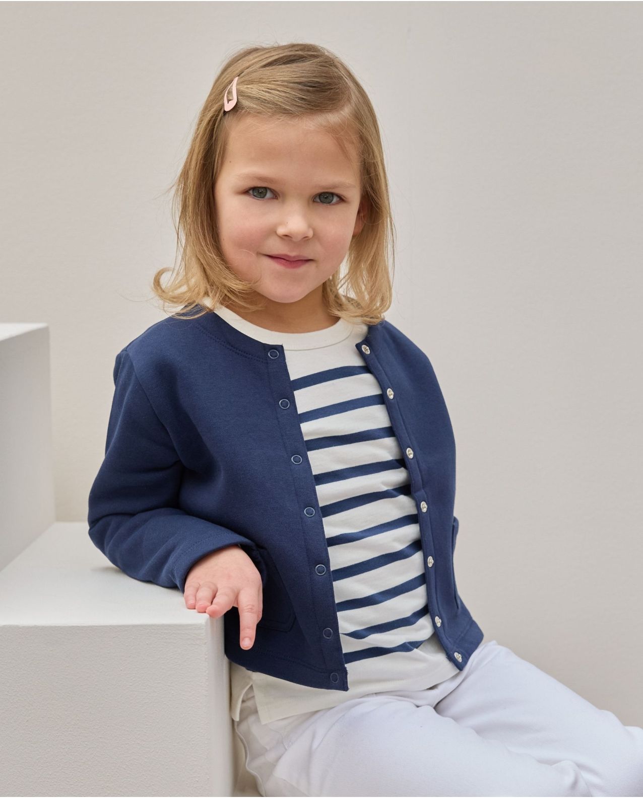 Cardigan sweat marine