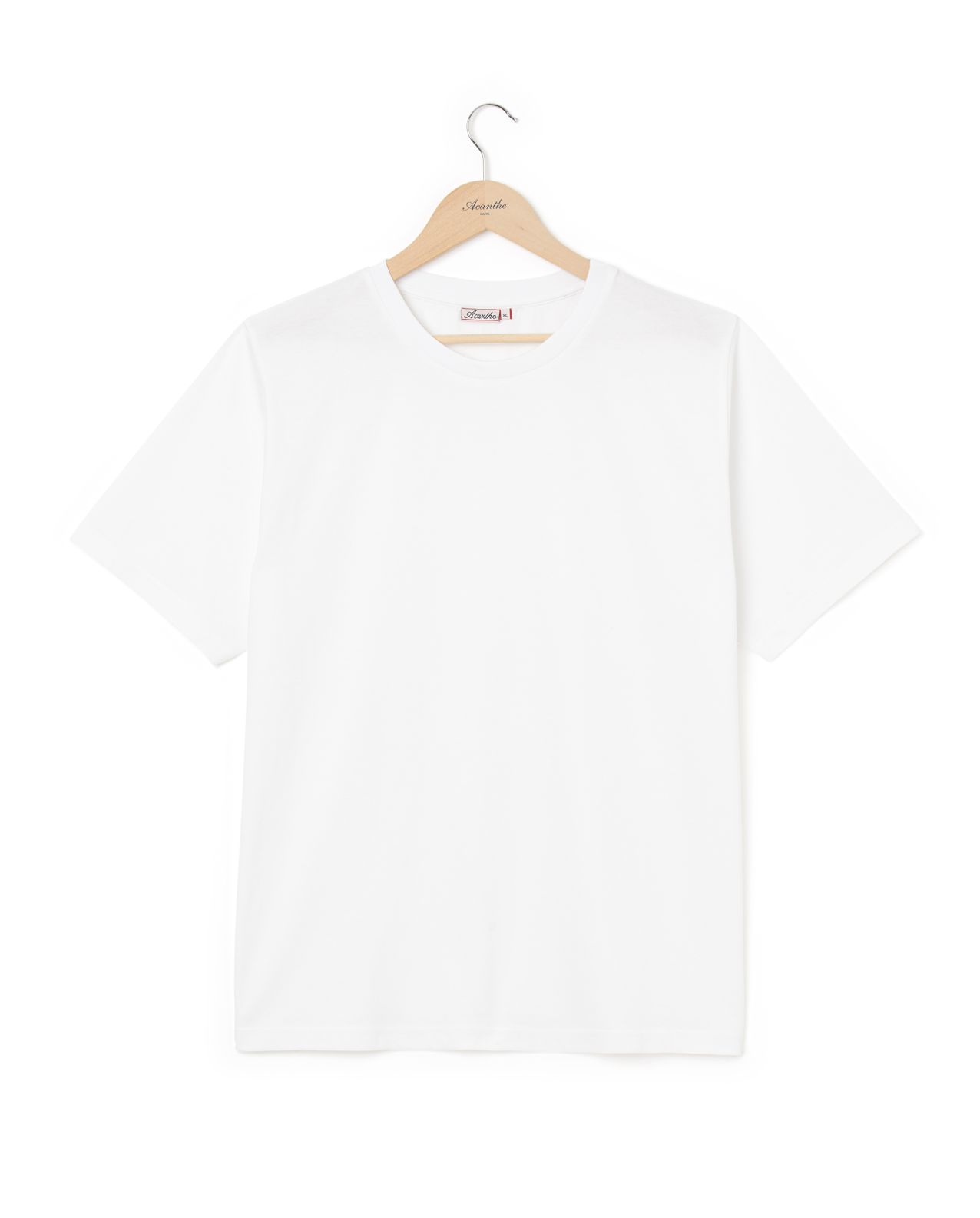 Tee shirt col rond blanc