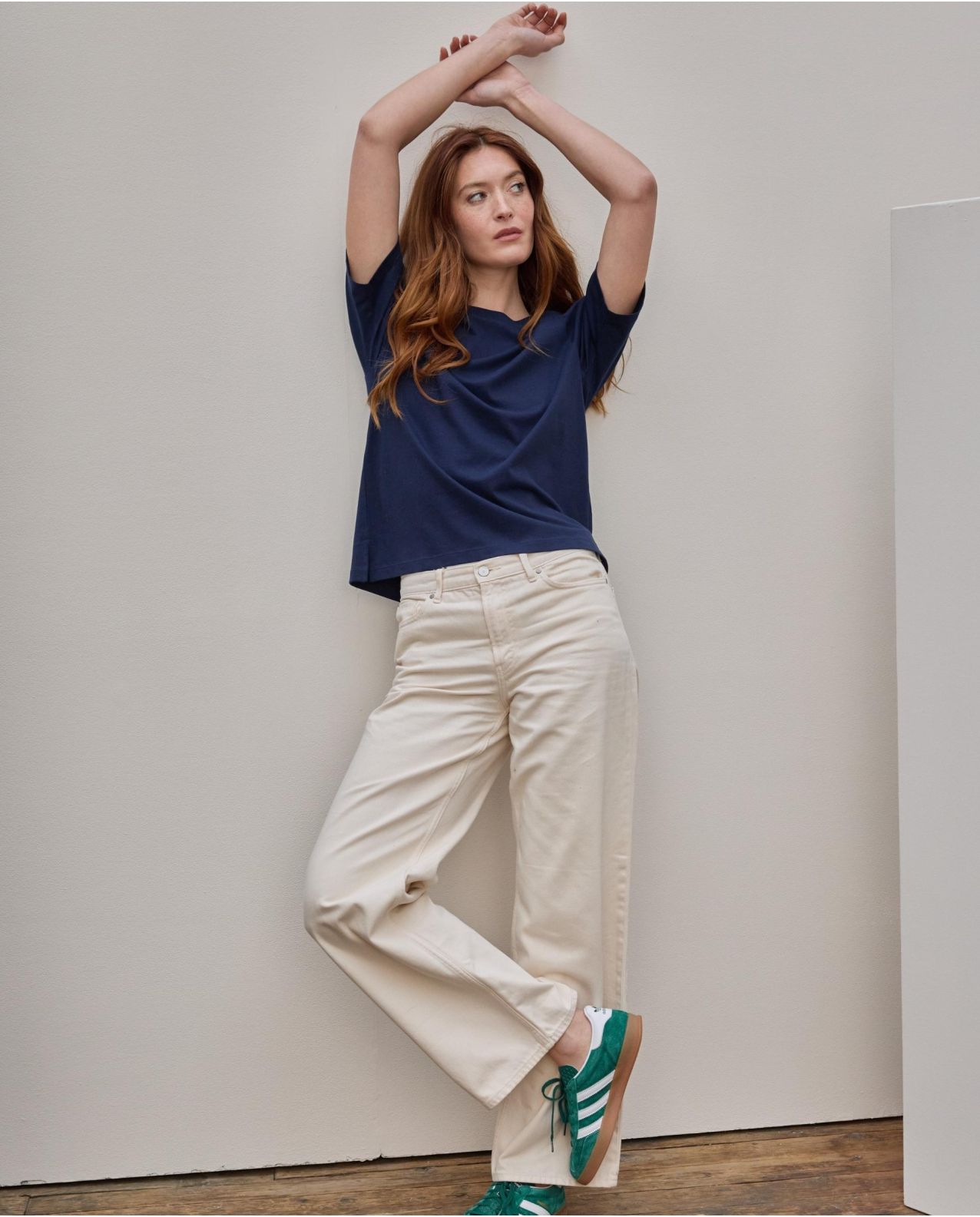 Tee shirt col rond marine