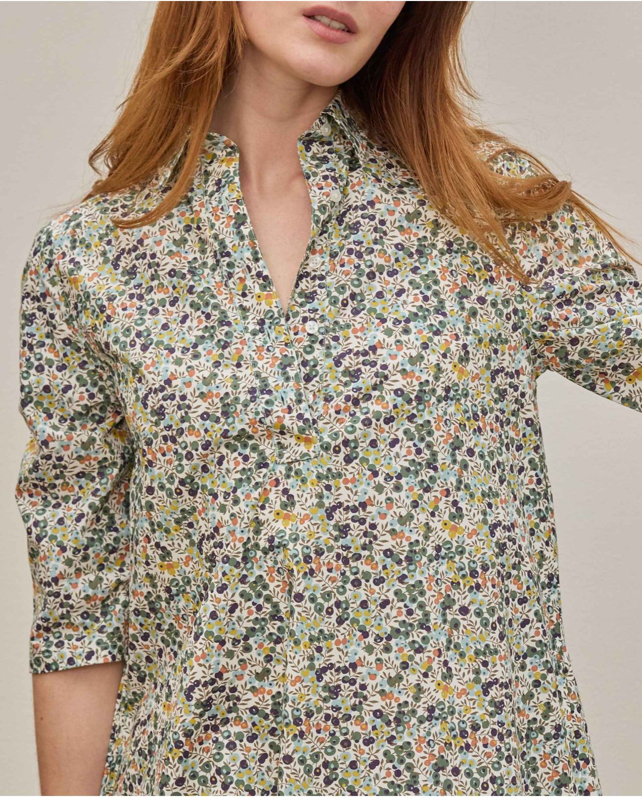 Robe évasée en tissu Liberty Wiltshire