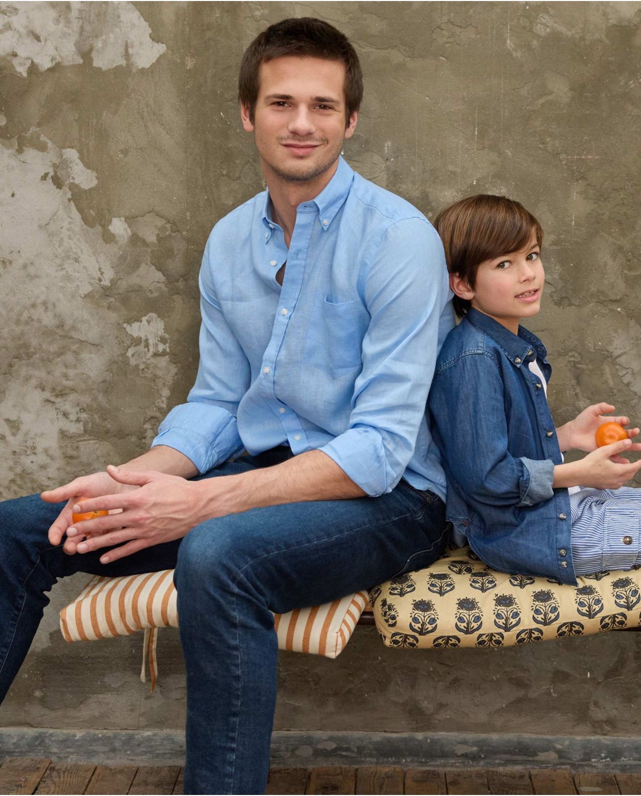 Chemise col boutonné lin dutch blue