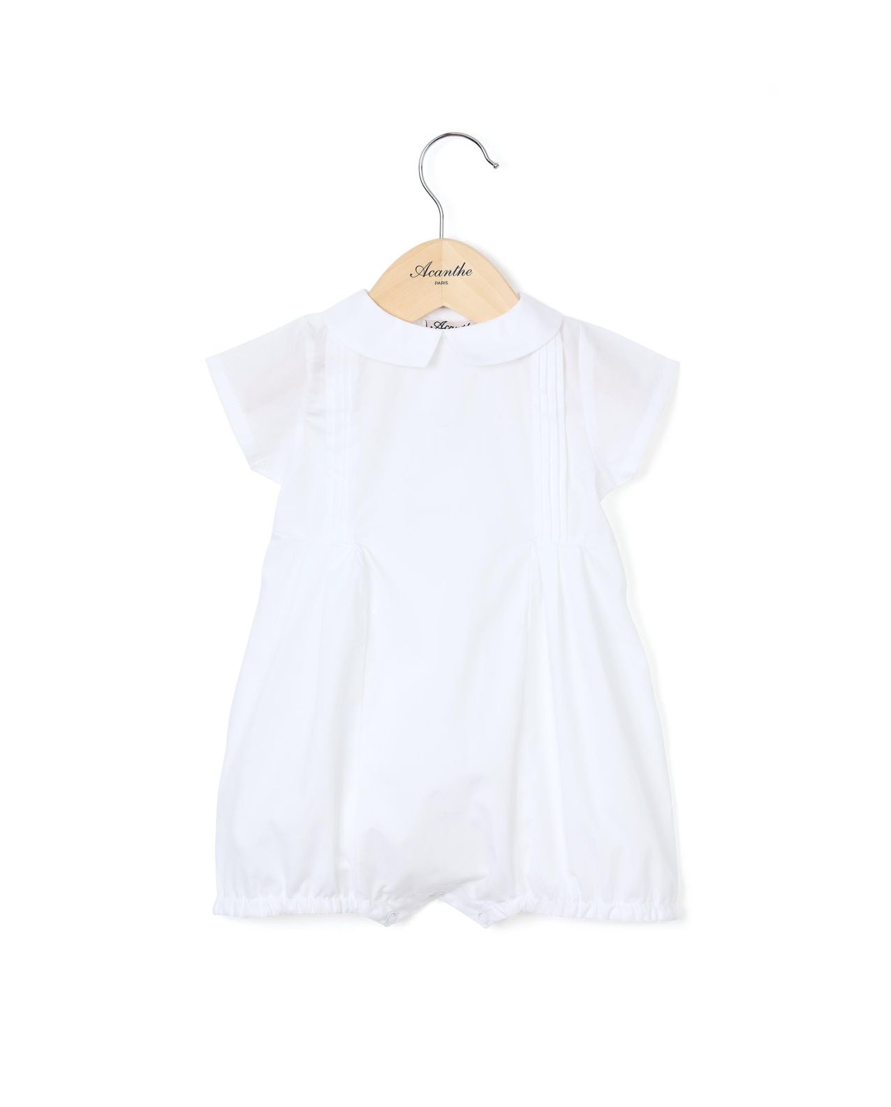 Barboteuse col carré blanc 