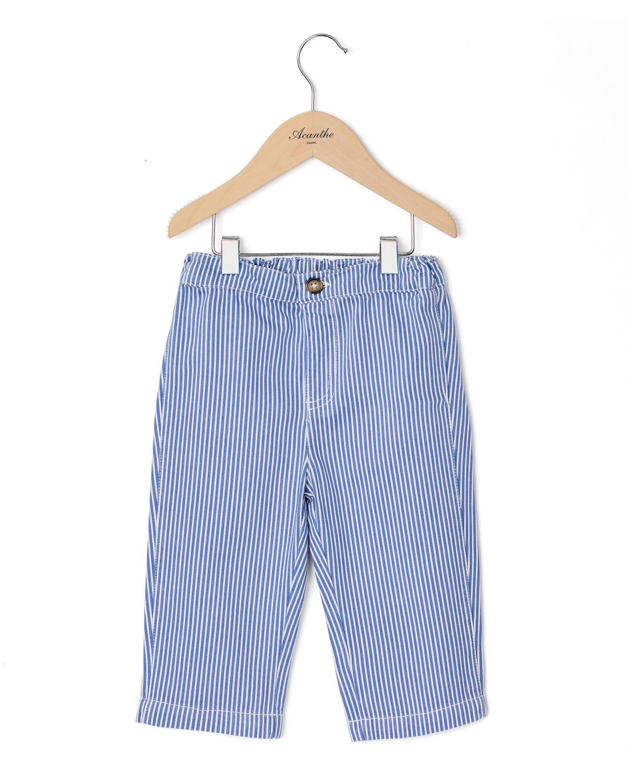 pantalon twill rayé 