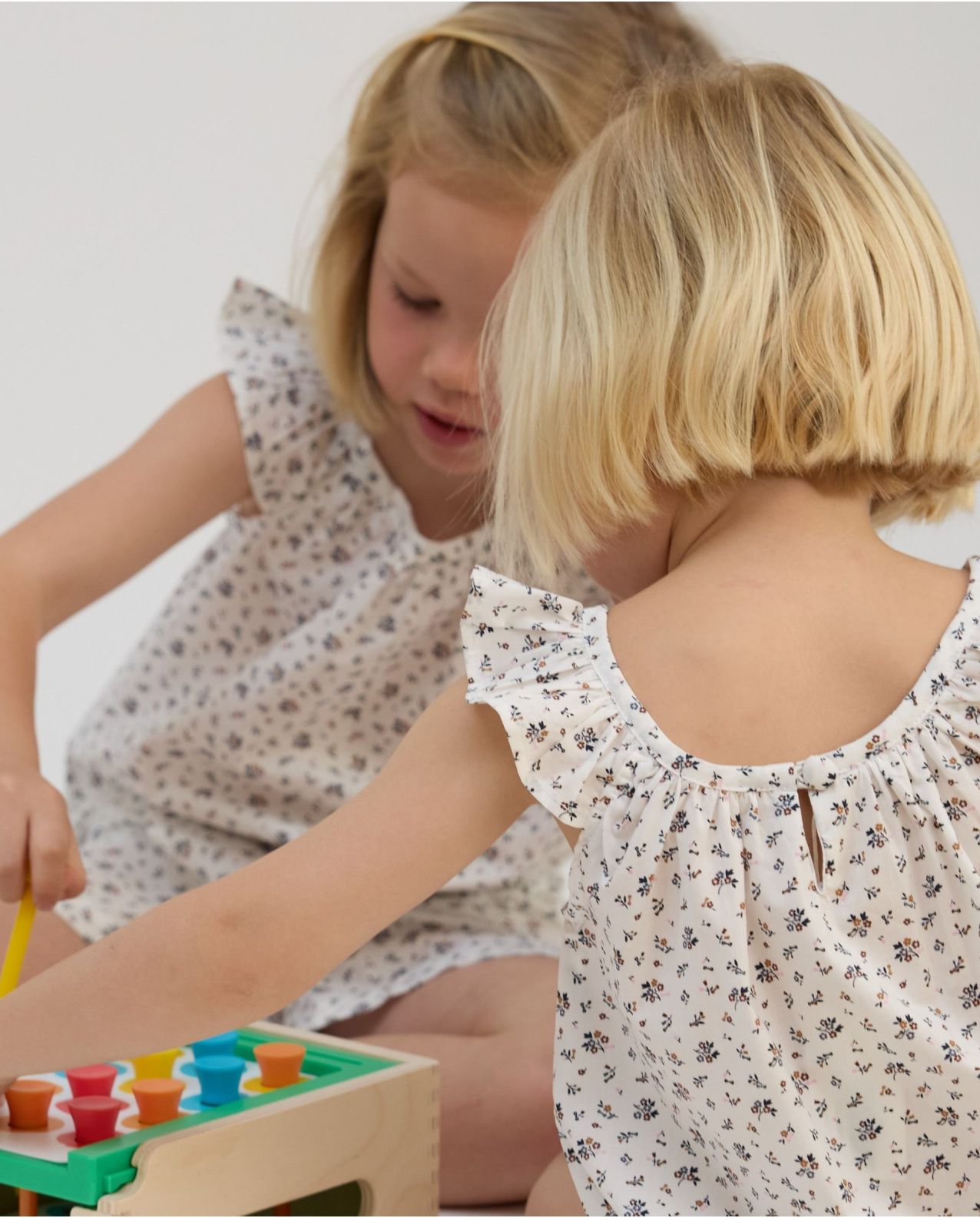 Pyjashort volant imprimé petite fleur