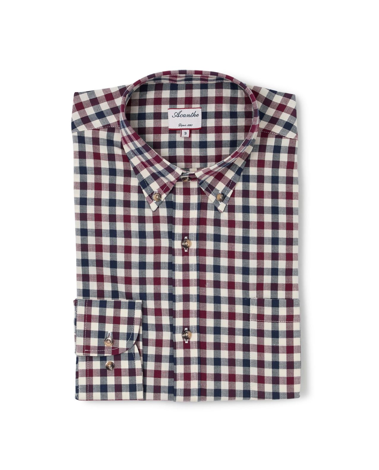 chemise col boutonné coton