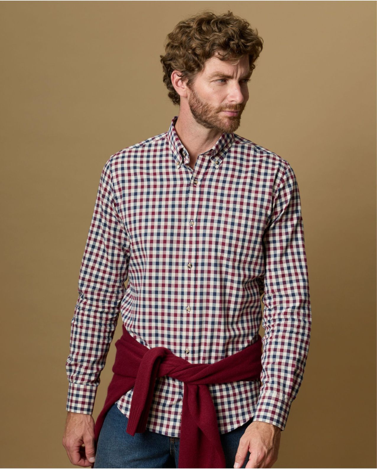 chemise col boutonné coton