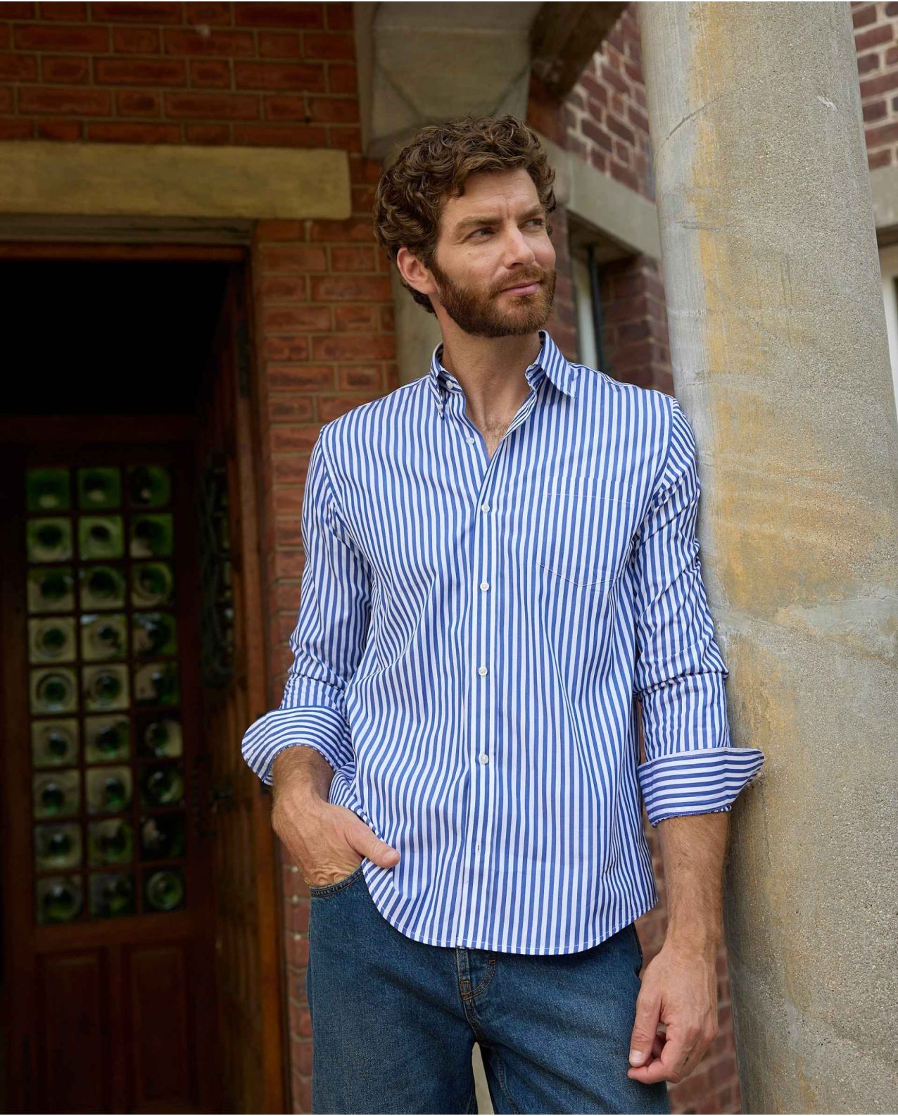chemise col boutonné coton