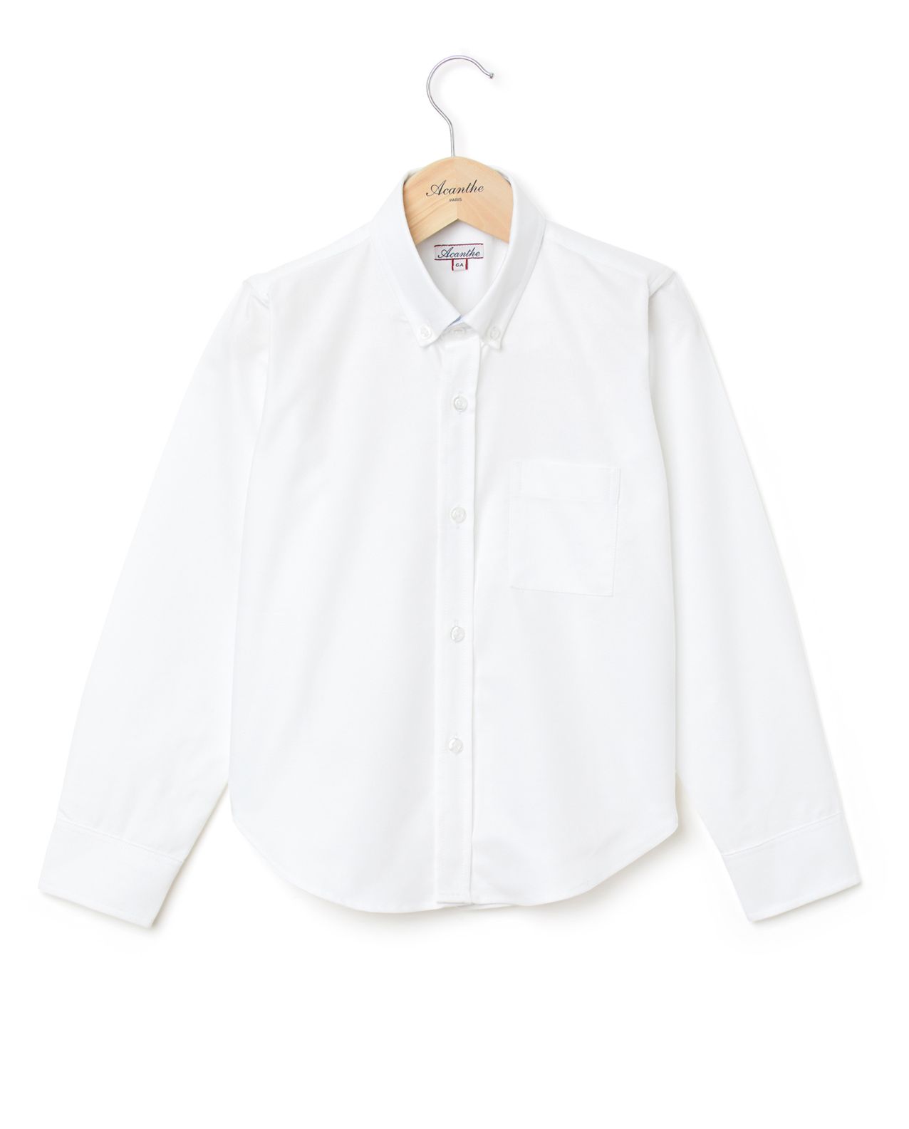chemise oxford manches longues 12a-16a