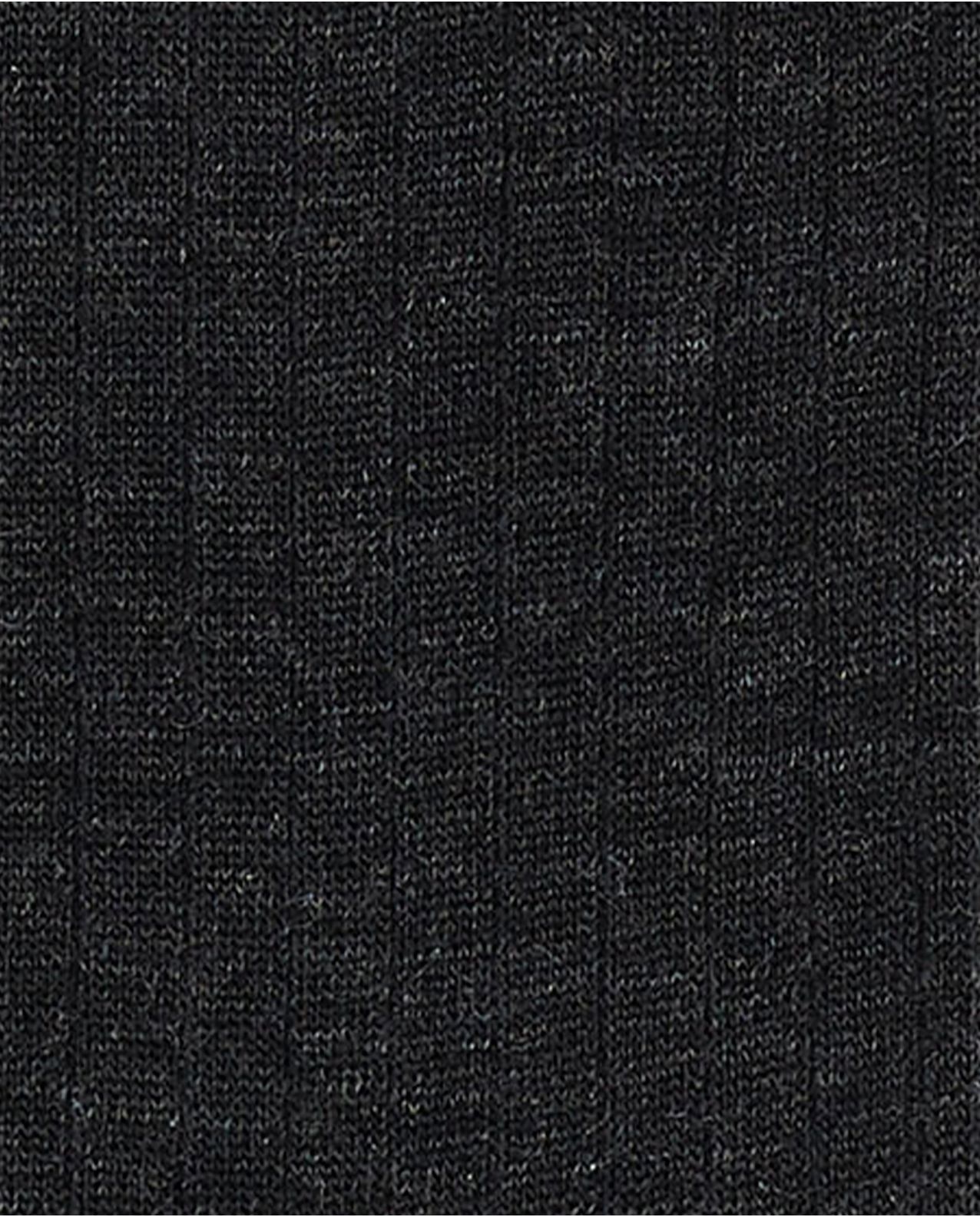 chaussettes merinos côtes plates anthracite