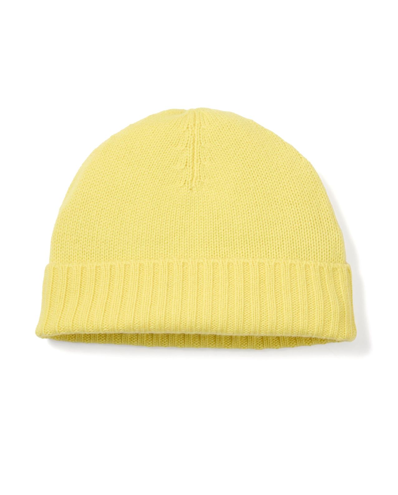 Bonnet jaune 100% cachemire
