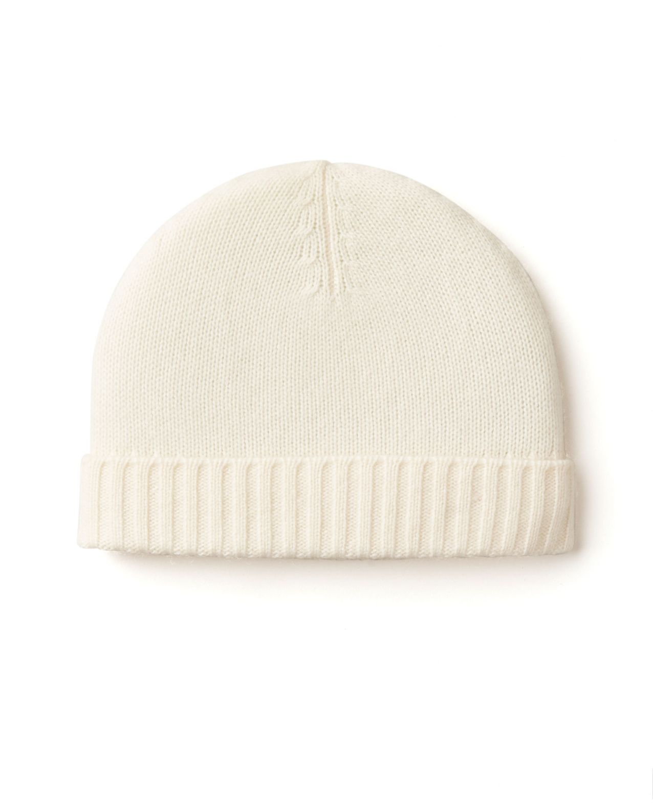 Bonnet écru 100% cachemire