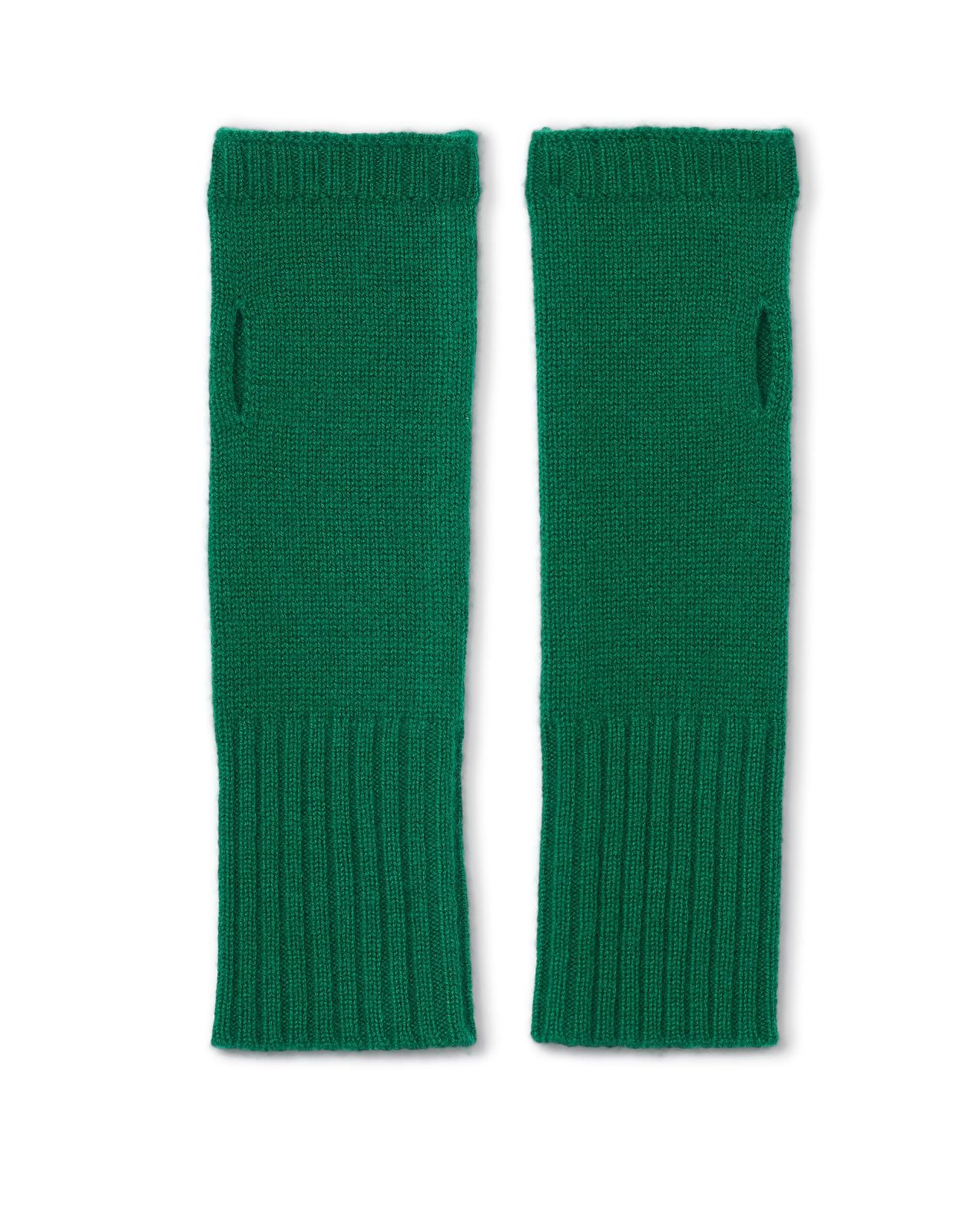 Mitaines vert pré 100% cachemire