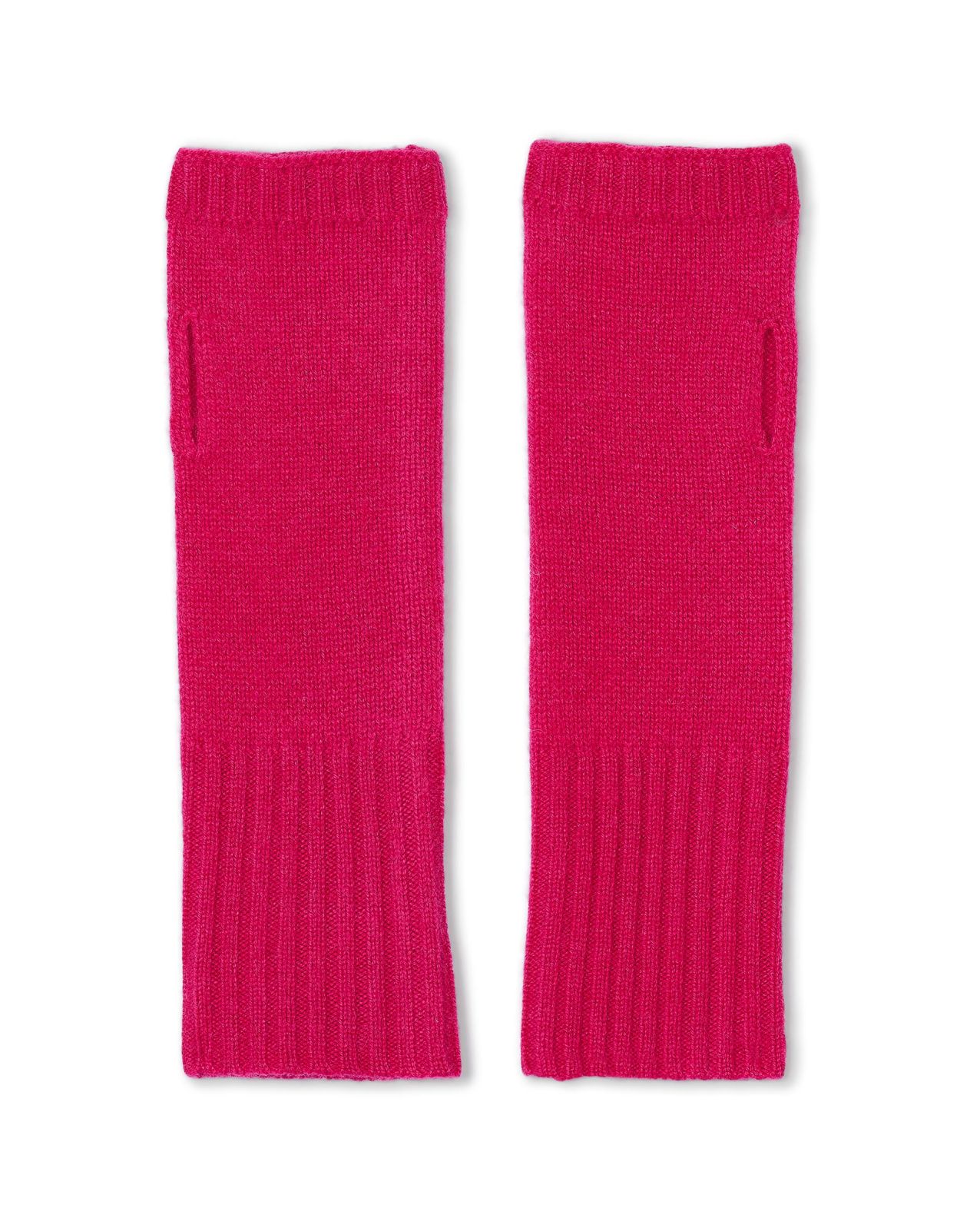Mitaines fushia 100% cachemire