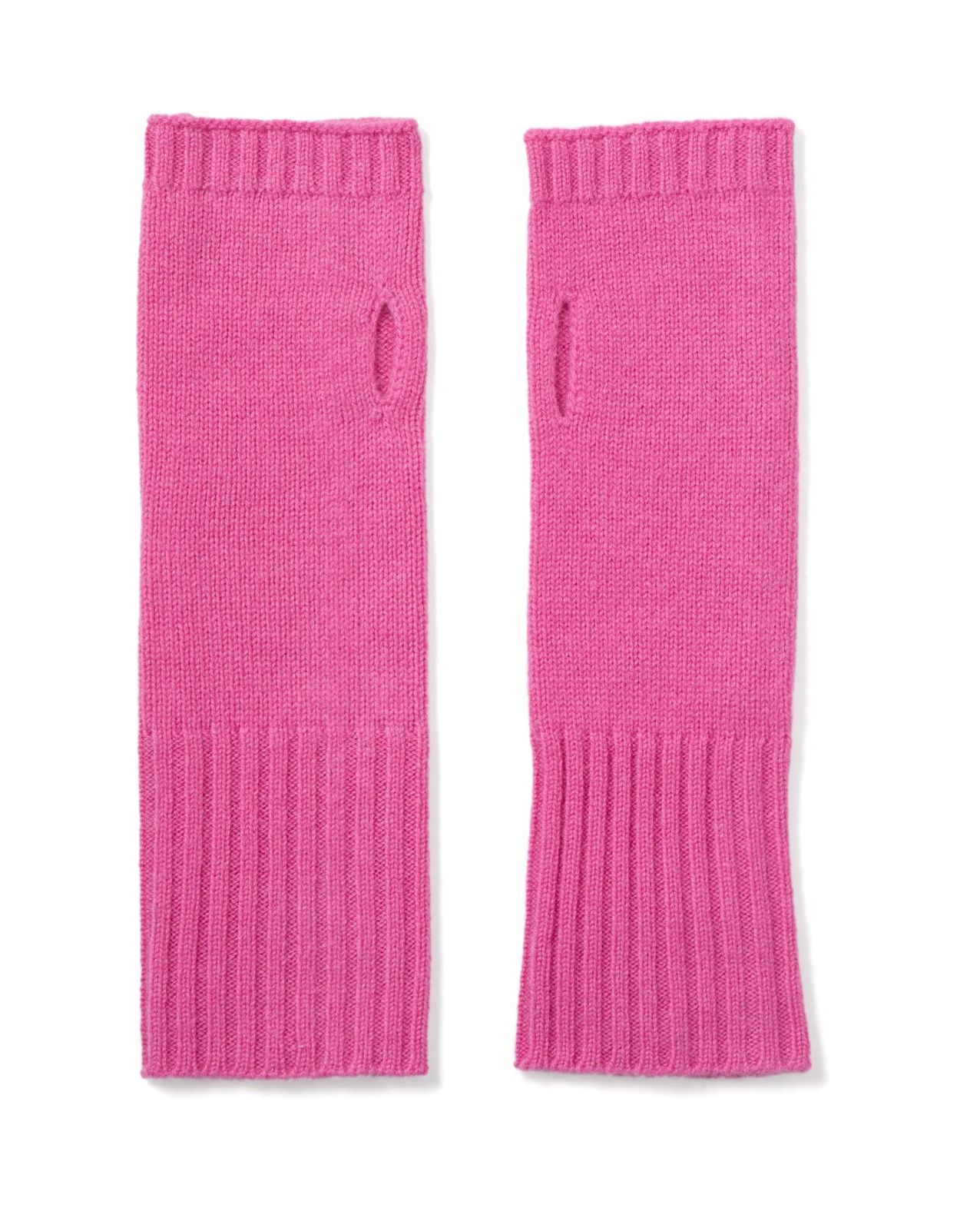 Mitaines rose 100% cachemire