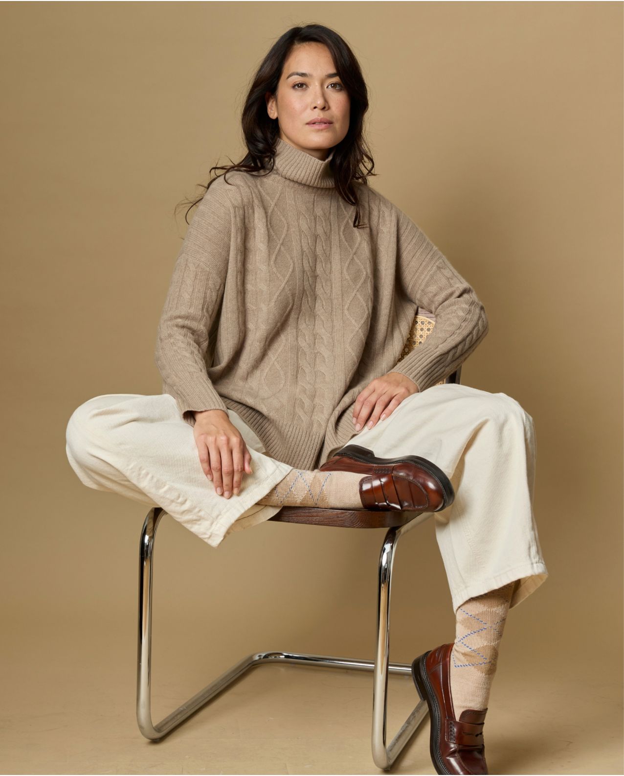 pull IRIS torsades 100% cachemire