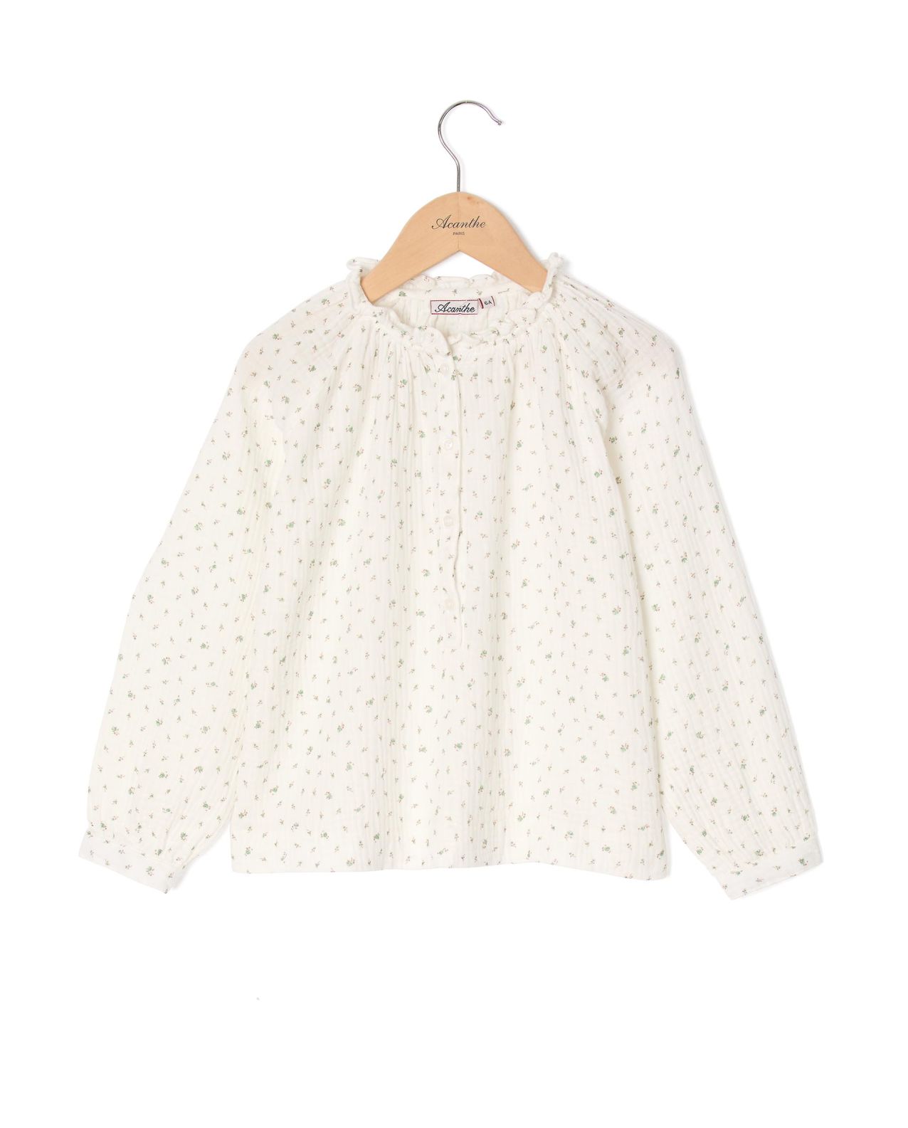 Blouse gaze de coton imprimé fleur