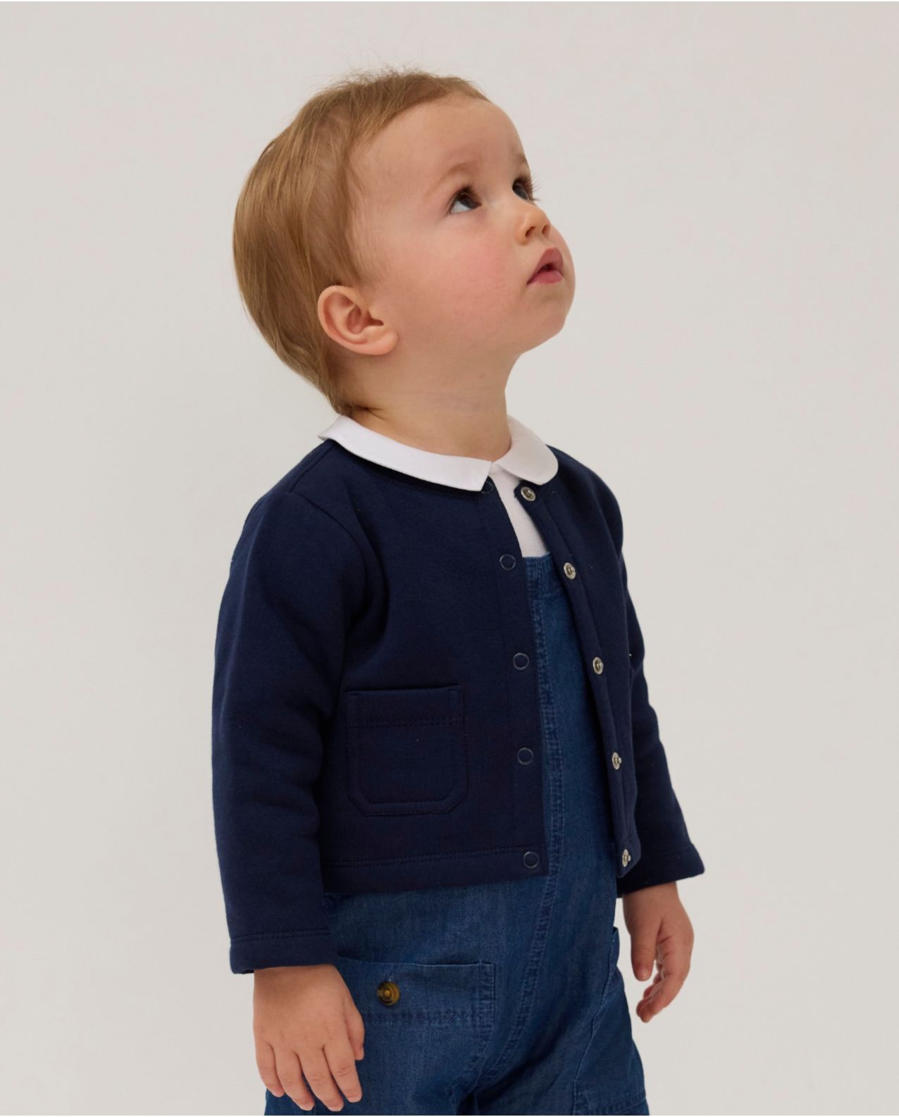 Cardigan sweat marine