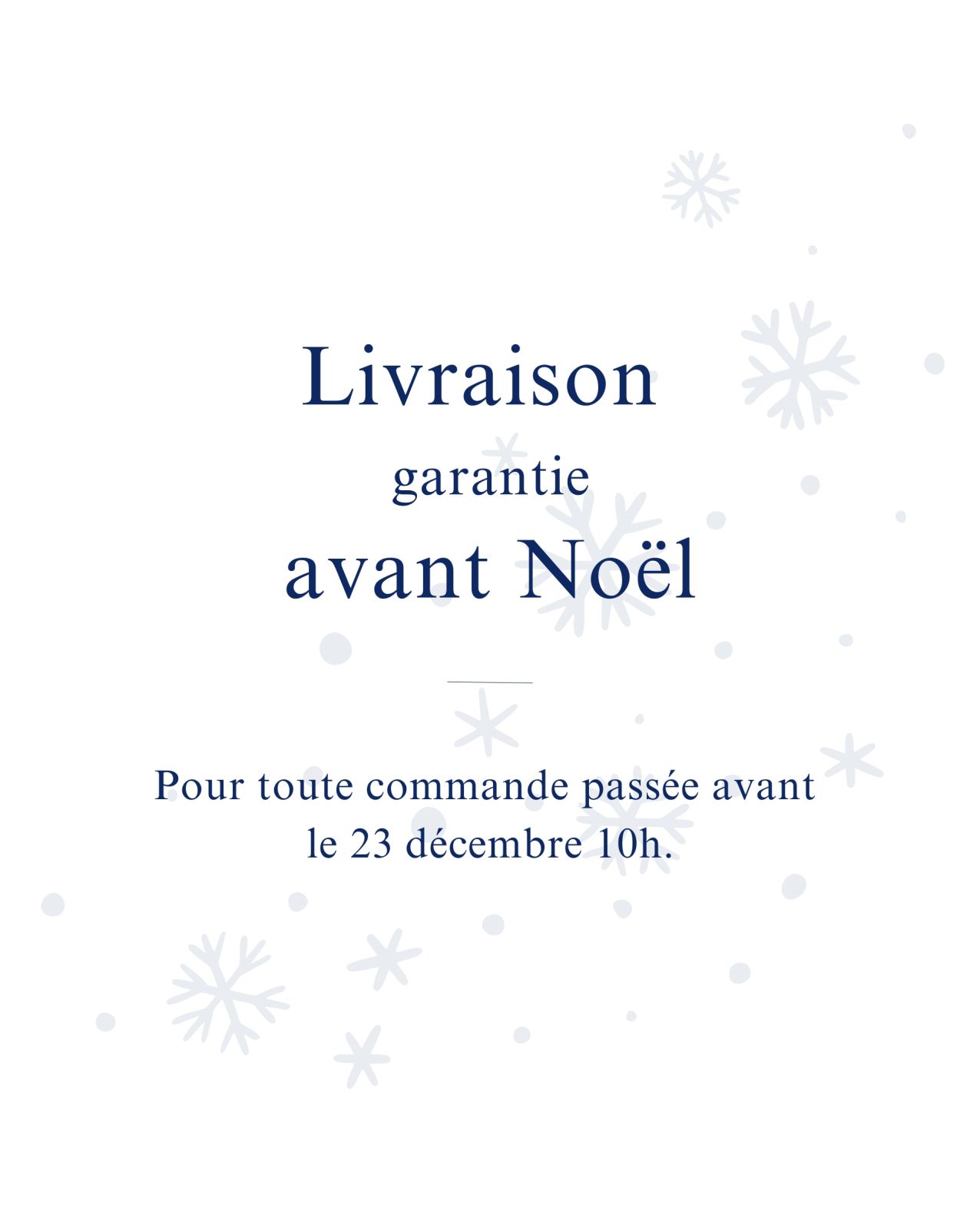 Factice livraison garantie avant noël