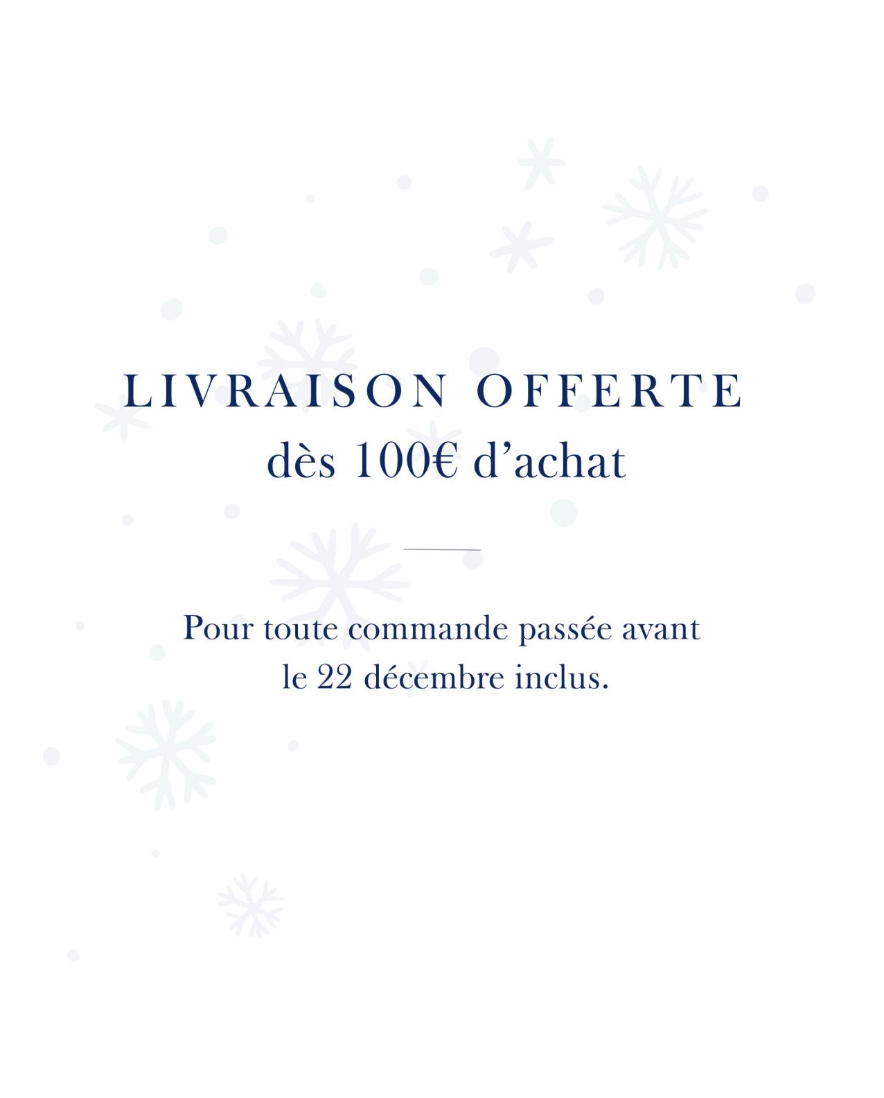 Factice livraison offerte noel
