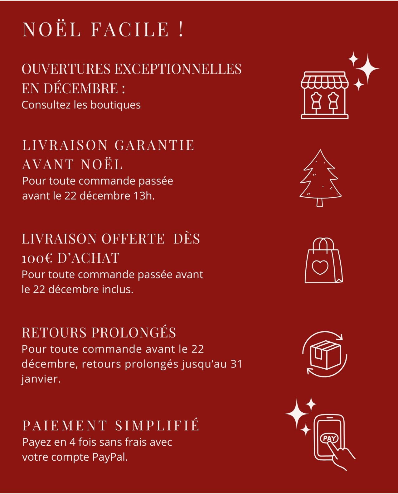 Factice livraison noel