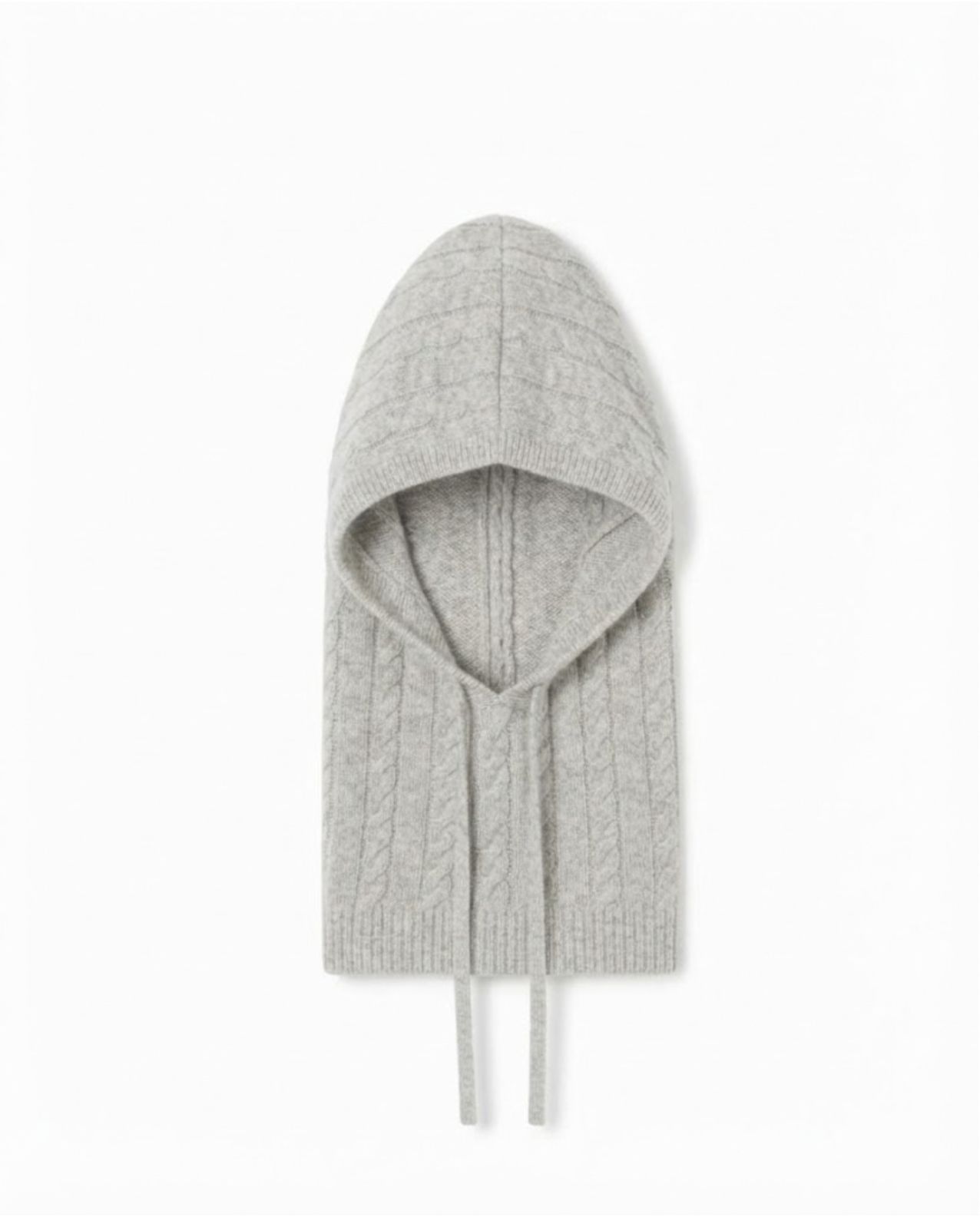 cagoule EMMA torsades 100% cachemire