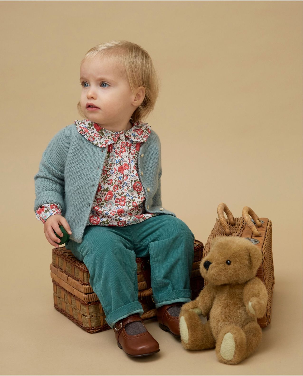 Blouse col carré en tissu Liberty Felicite