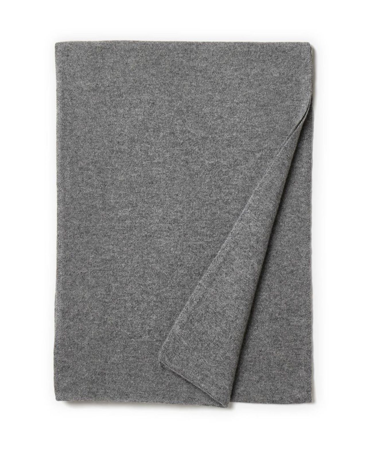 Echarpe longue gris moyen 100% cachemire