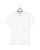 Polo jersey manches courtes blanc