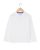 Polo jersey manches longues blanc