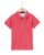 Polo piqué manches courtes framboise