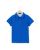 Polo piqué manches courtes bleu