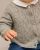 Cardigan torsade gris 100% lambswool