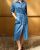Robe mi-longue en denim 