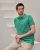 Polo piqué manches courtes vert