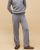 Pantalon gris moyen 100% cachemire