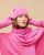 Bonnet rose 100% cachemire