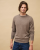 Pull col rond taupe 100% cachemire
