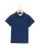 Polo jersey manches courtes marine 12a-14a